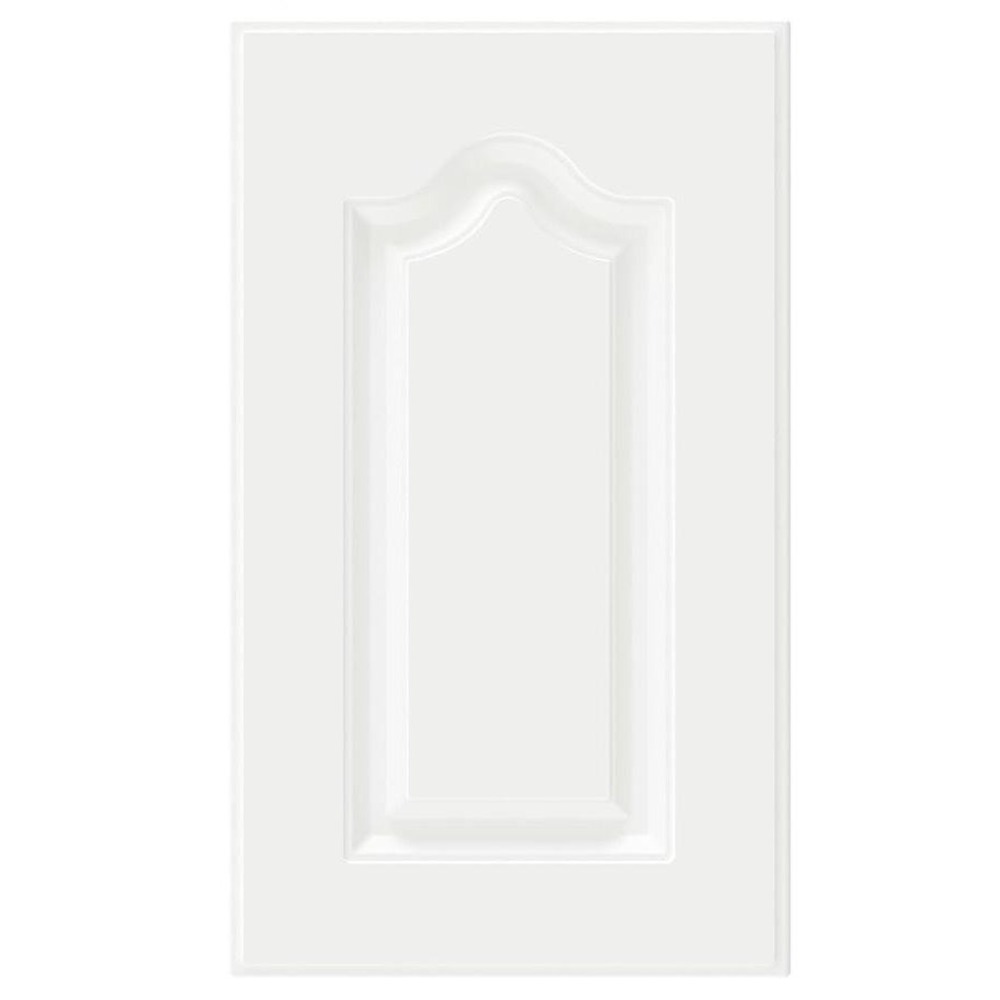 BOTOOT Built-In Cabinet Door 22.5x13.25 White Traditional Semicircular Panel‎